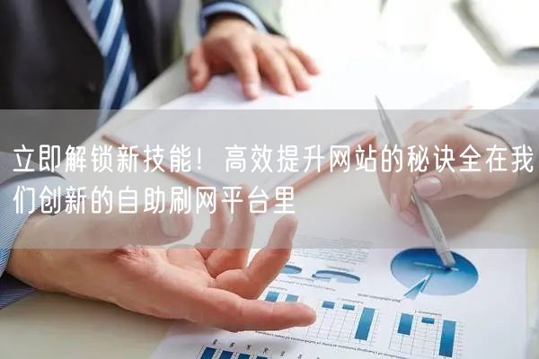 立即解锁新技能！高效提升网站的秘诀全在我们创新的自助刷网平台里
