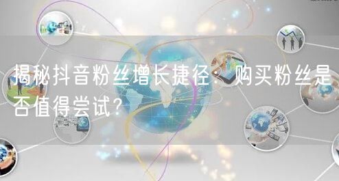 揭秘抖音粉丝增长捷径：购买粉丝是否值得尝试？