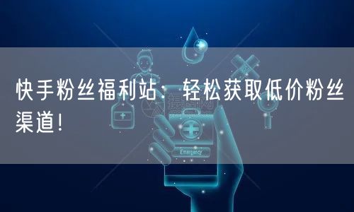 快手粉丝福利站:轻松获取低价粉丝渠道!