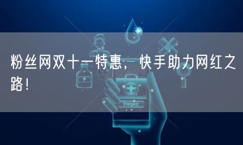 粉丝网双十一特惠，快手助力网红之路！